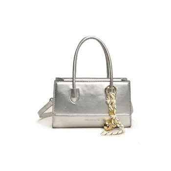 LUVISTRUE PU Shoulder Bag Crossbody Bag Women's Silver/Beige/Black/Pink