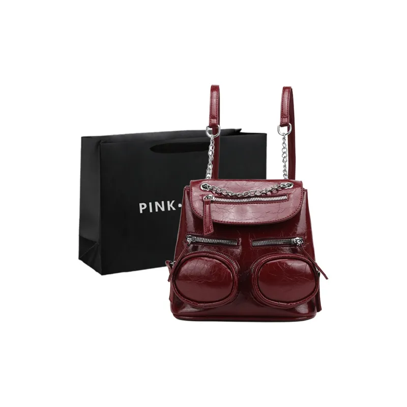 PINK·LAND PU Backpack Women's Multicolor-18