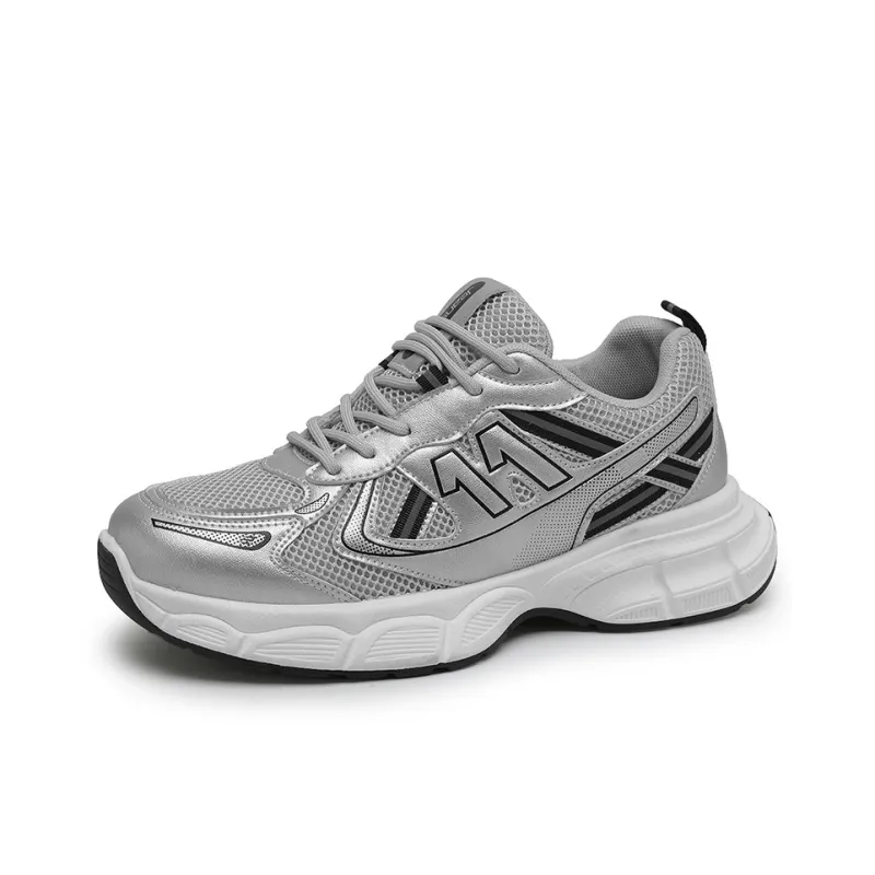 JEANSWEST Winter Maillard Style Anti Slip Wear Resistant Breathable Height Increasing Low Top Chunky Sneakers Unisex-7