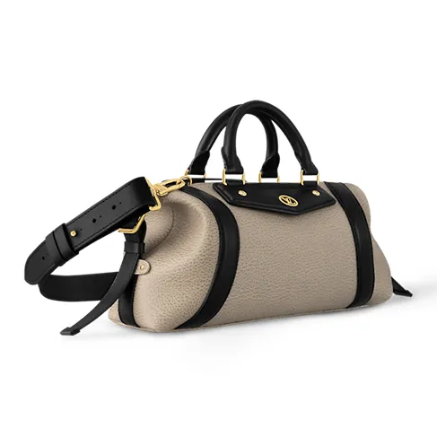 LOUIS VUITTON BIKER Sheepskin One Shoulder Handbag Trumpets Women's Gray-1