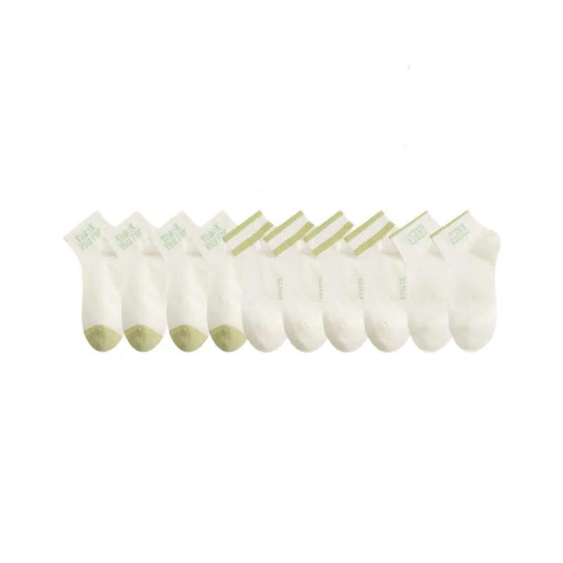 Cotton Gene Ankle Socks Women's 10 Pack-3