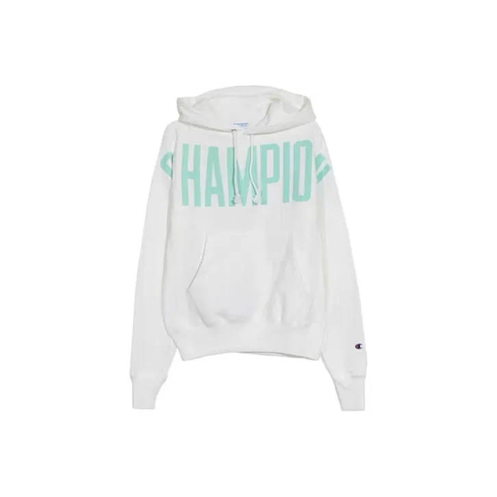 Champion Hooded Regular Sweatshirt US Version Unisex White-0