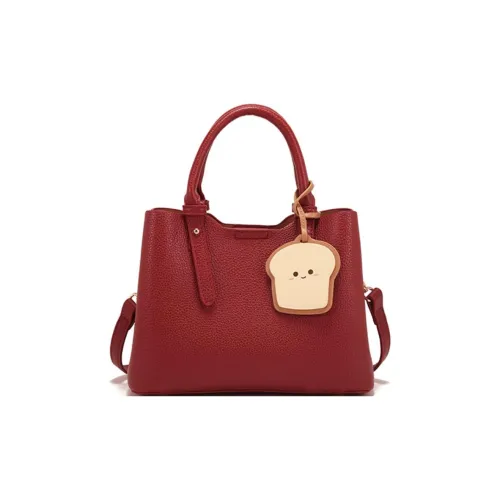 PAYOT Microfiber Synthetic Leather Handbag Women's Burgundy