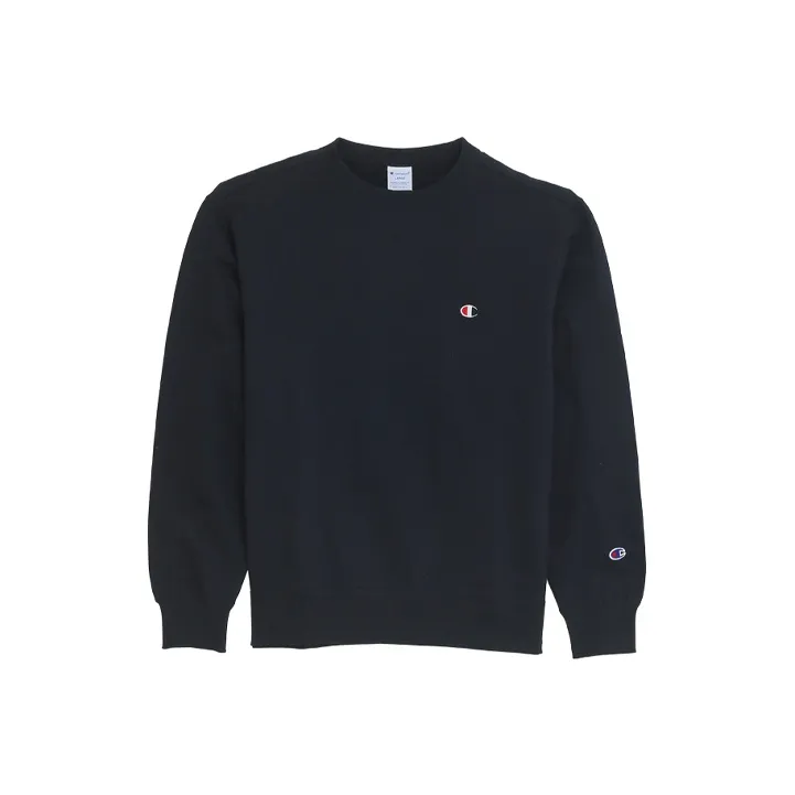Champion Sweatshirt Japan Version Unisex Navy Blue-0