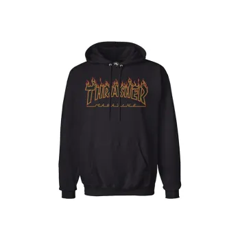 Thrasher Hooded Sweatshirt Winter Japan Version Unisex Black