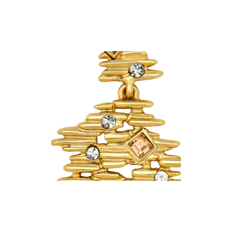 Oscar De La Renta Fine Line Drop Earrings-1
