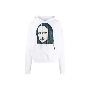 Off Mona Lisa Print Hoodie