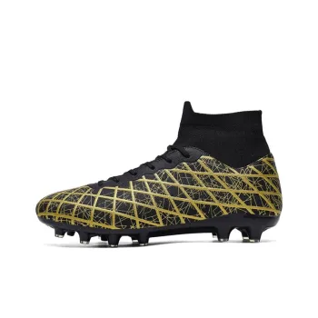 BIANSULONG FG Rubber Long Studs TF Rubber Broken Studs Cushioned Slip Resistant Abrasion Resistant Soccer Shoes Unisex