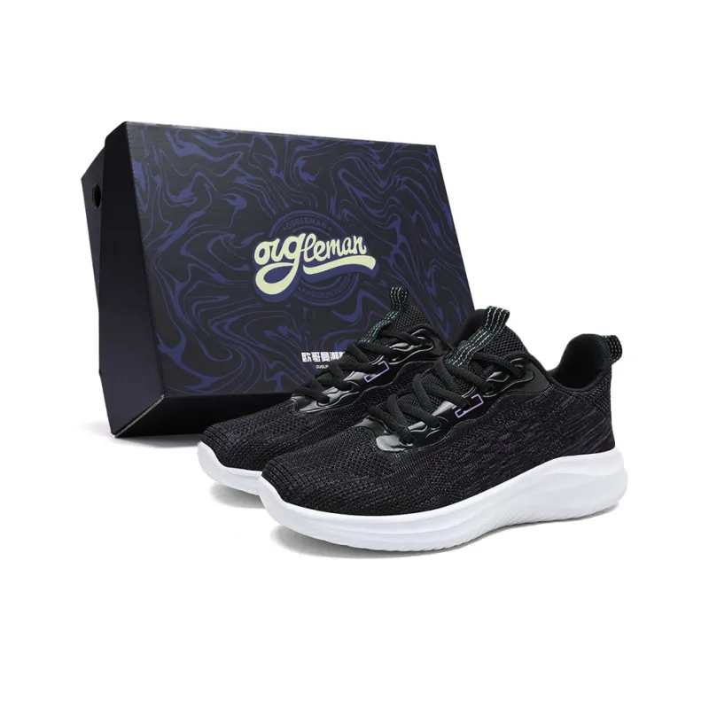 OUGLEMEN Cushioning, Slip Resistant, Abrasion Resistant, Impact Resistant Low Top Casual Shoes Unisex-10