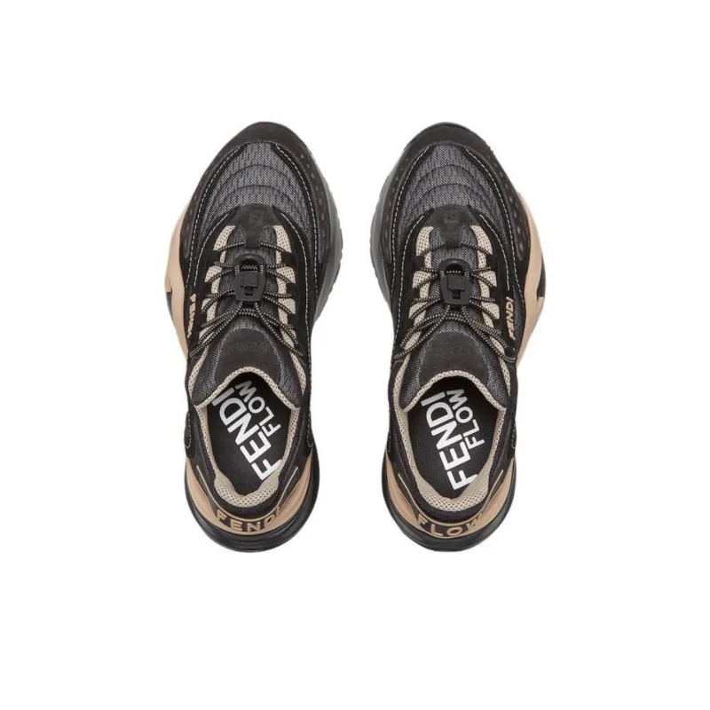 FENDI Flow Low Top Casual Shoes Women's Black-3