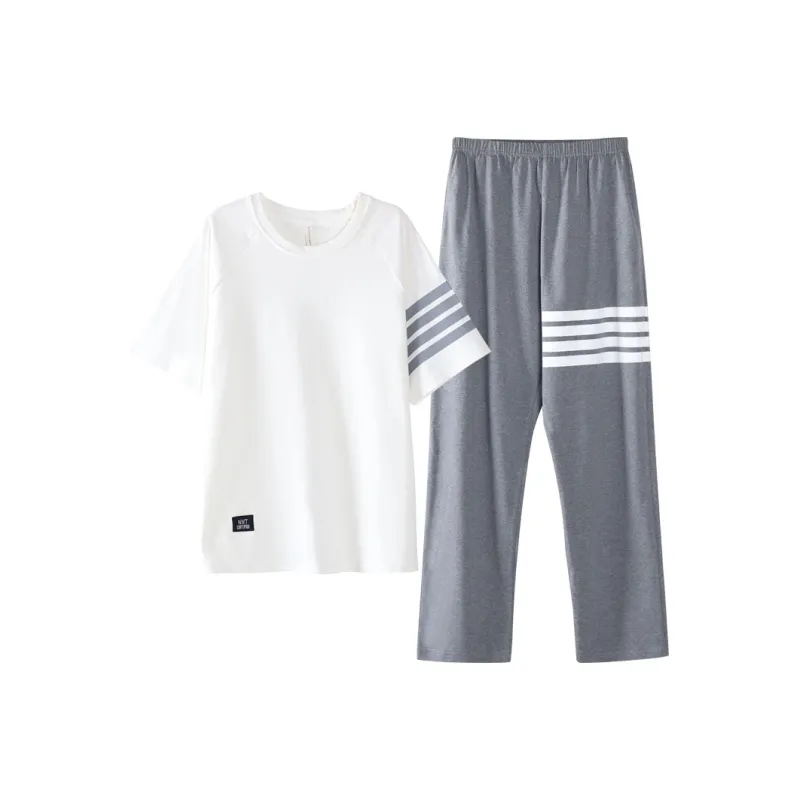 Huggy Kissy Pajama Set Women's White-0
