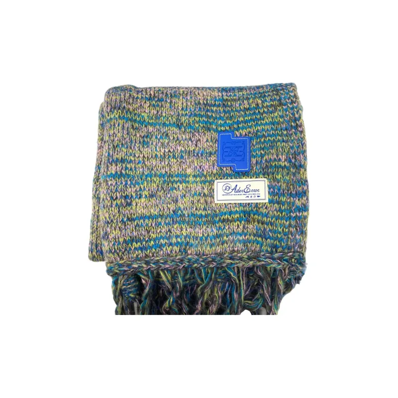 ADER ERROR Wool Knit Scarves Unisex Blue-3