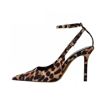 KATHRYN WILSON Slim Heel High Heels 8.5cm Women's Leopard Print