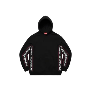 Supreme Text Rib Hooded Sweatshirt