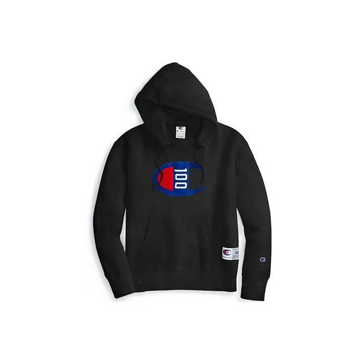 Champion Hooded Regular Sweatshirt US Version Unisex Black-0