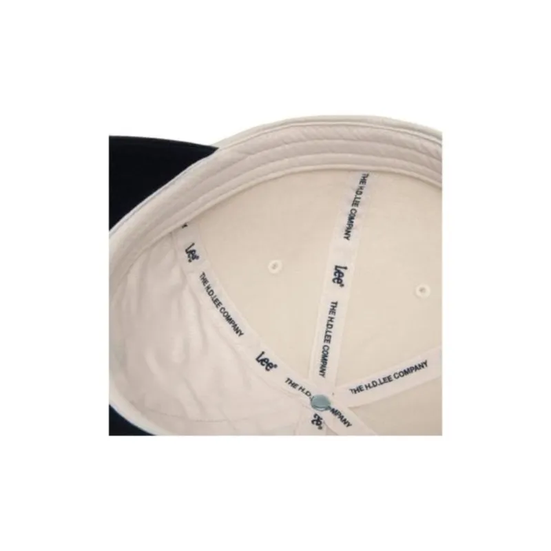 Lee Cotton Fabric Baseball Caps Unisex White-3