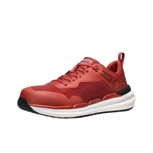 KEEN Low Top Running Shoes Men's Ochre Red