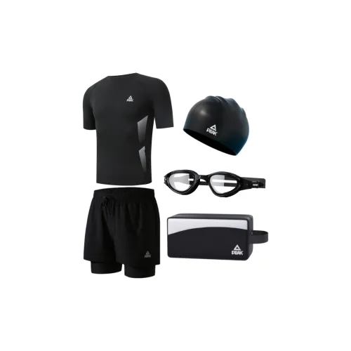 PEAK Swimming Sets Men's Five Piece Set Black