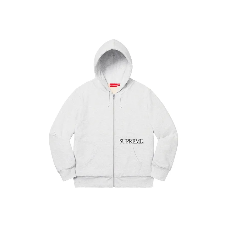 Supreme Thermal Zip Up Hooded Sweatshirt-0