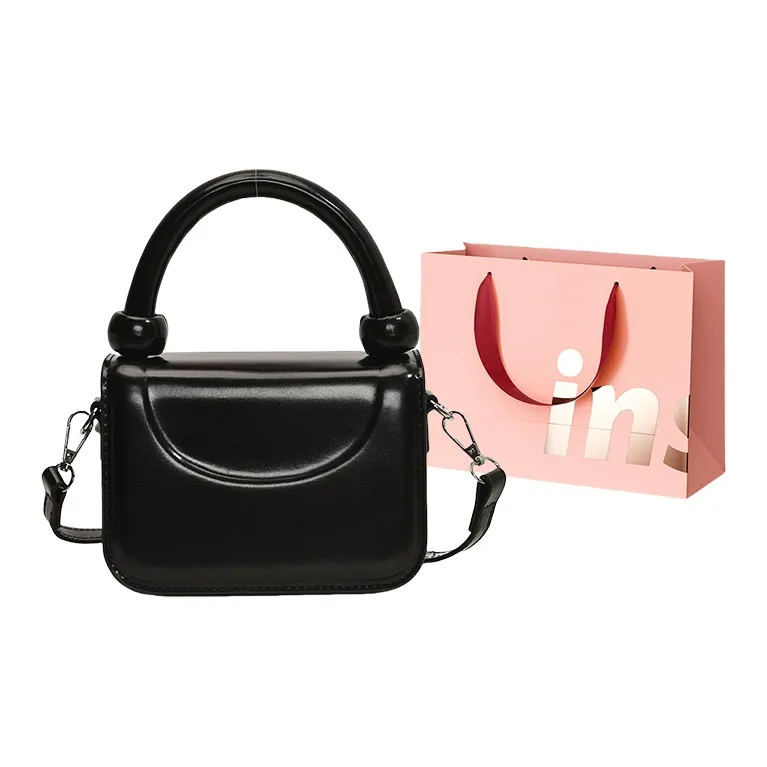WHEELY BABY+ PU Shoulder Bag Crossbody Bag Handbag Small Square Bag Regular Women's White/Black/Silver/Red/Brown-5