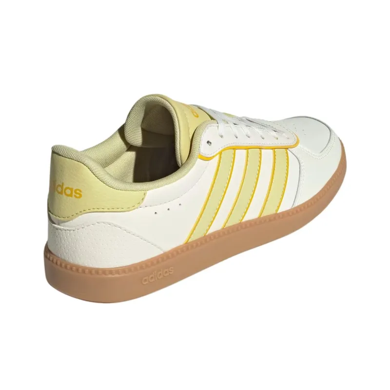 Adidas BREAKNET SLEEK Anti Slip Wear Resistant Low Top Skateboard Shoes Women's Ecru-3