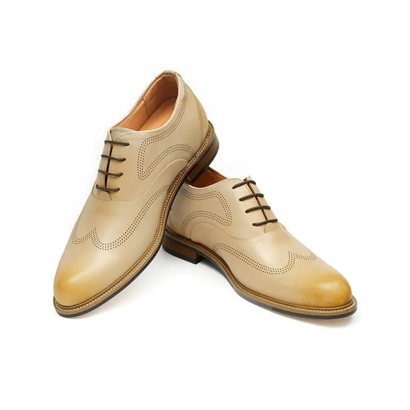 ASTON M.JAZZ Dress Shoes Men's Ecru-4