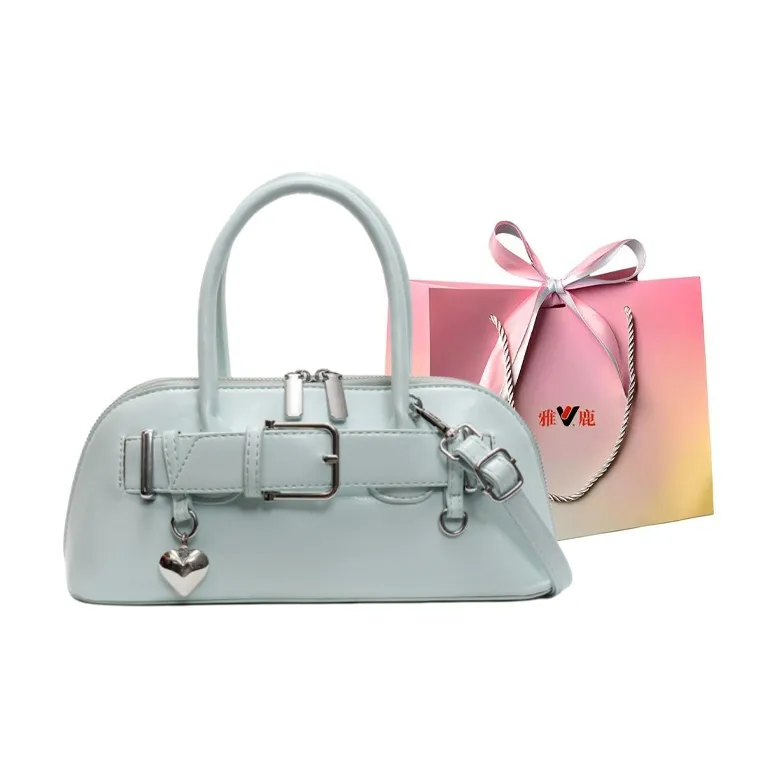 Yalu PU Shoulder Bag, Crossbody Bag, Handbag Women's Black/Ecru/Silver/Pink/Green/Blue-35