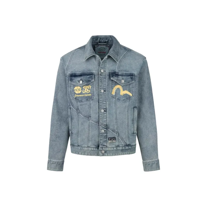 EVISU SS25 Denim Jacket Men's Denim Blue-1