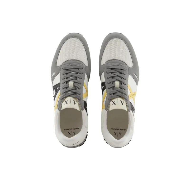 ARMANI EXCHANGEAE Low Top Casual Shoes Men's White Gray-3