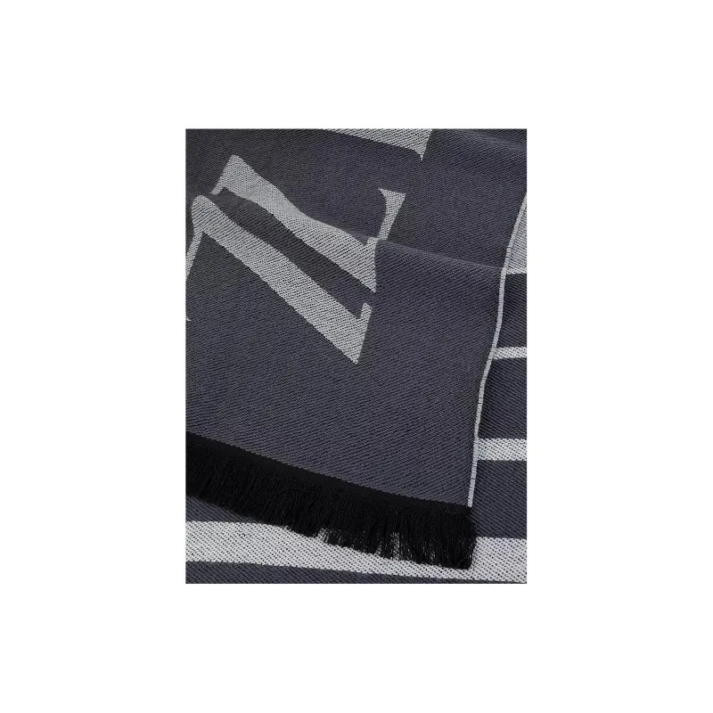 Zzegna Knit Scarves Unisex Gray-1