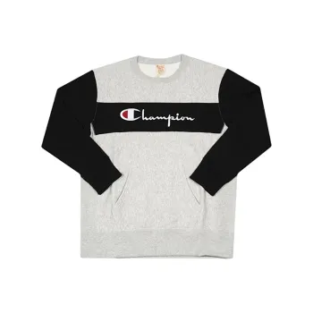 Champion Crew Neck Loose Fit Regular Sweatshirt US Version Unisex Light Gray