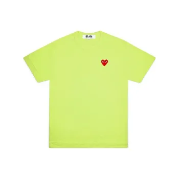 Comme Des Garcons Play Pastelle Red Emblem T shirt