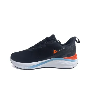 PEAK State Pole Wear Resistant Breathable Rebound Low Top Casual Running Shoes Men's Black Orange
