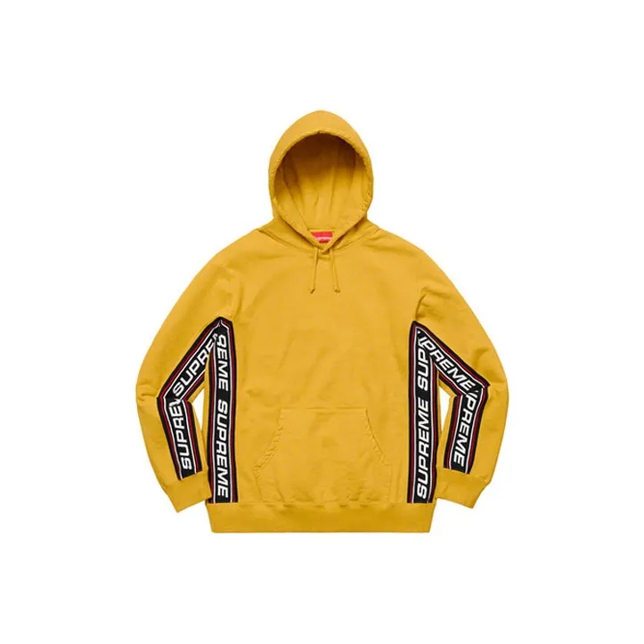 Supreme Text Rib Hooded Sweatshirt-0