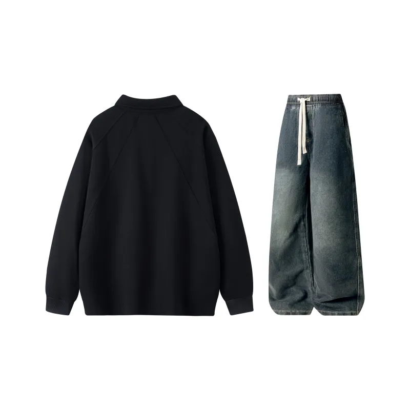 A.X.S.K Sweatshirt Sets Unisex-25