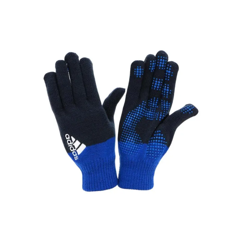 Adidas Nylon Knit Gloves Unisex Blue/Black-1