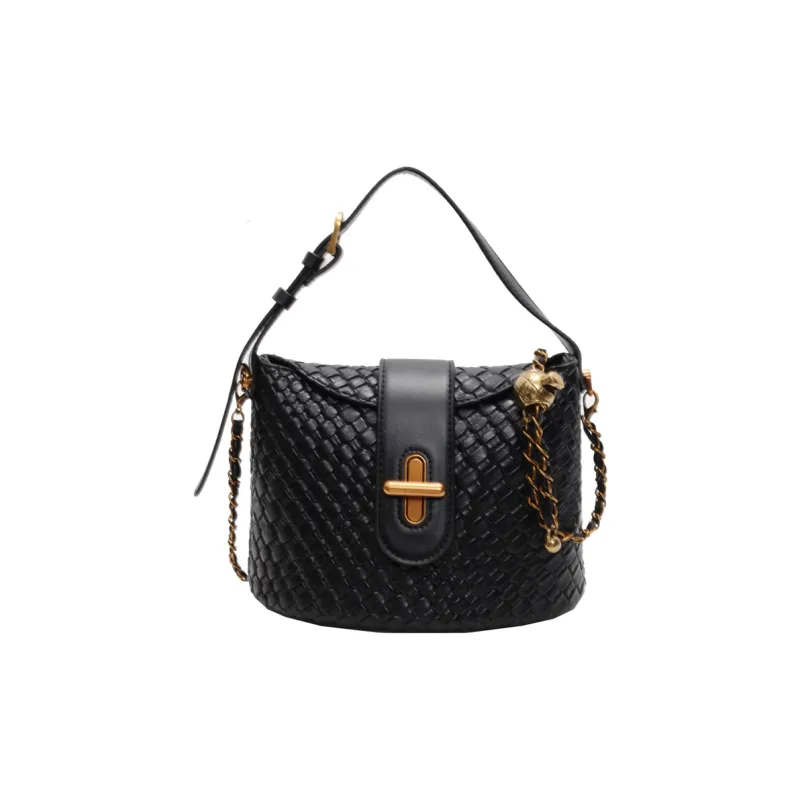 SWIMADE PU Crossbody Handbag Regular Women's White/Black-7