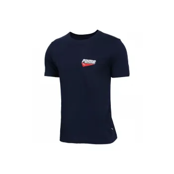 PUMA T Shirts Men Navy Blue