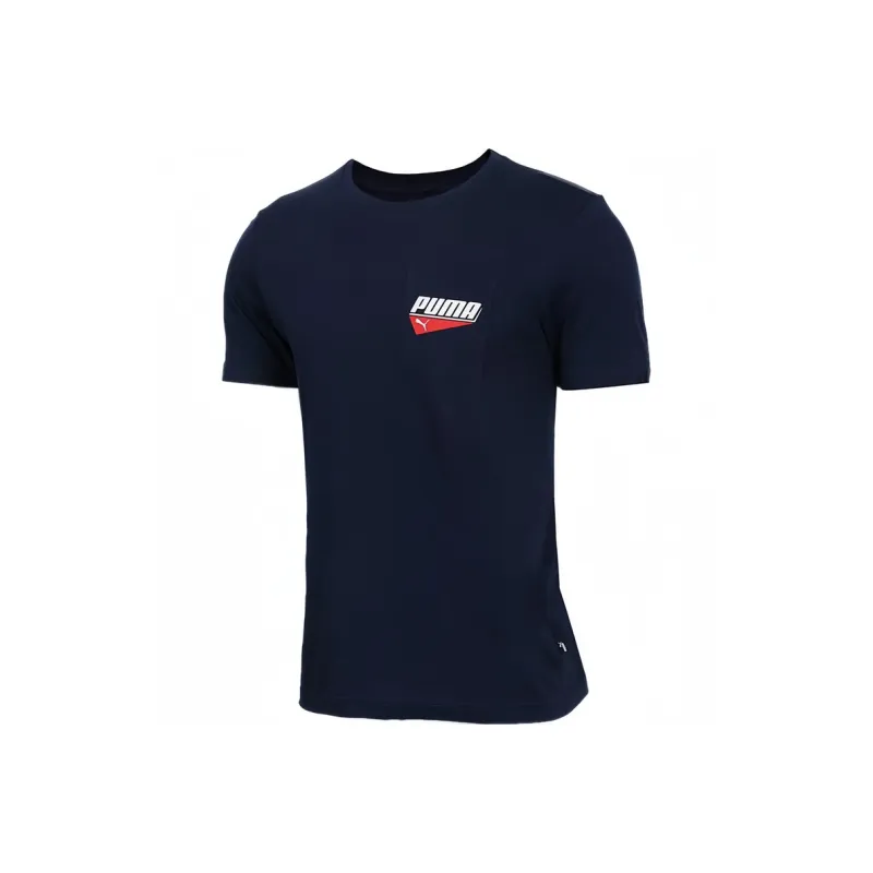 PUMA T Shirts Men Navy Blue-0