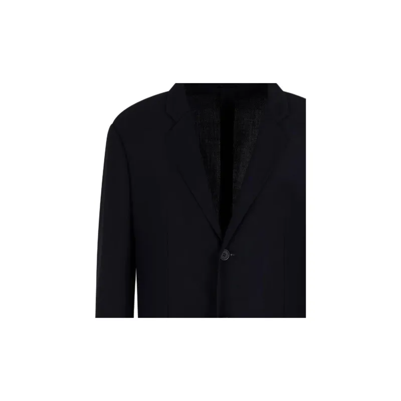 GIORGIO ARMANI Wool Crêpe Single breasted Jacket-1