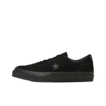 Converse ONE STAR Anti Slip Wear Resistant Low Top Skateboard Shoes Unisex Black