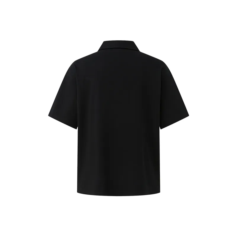 CHINISM Polo Shirt Unisex Black-1