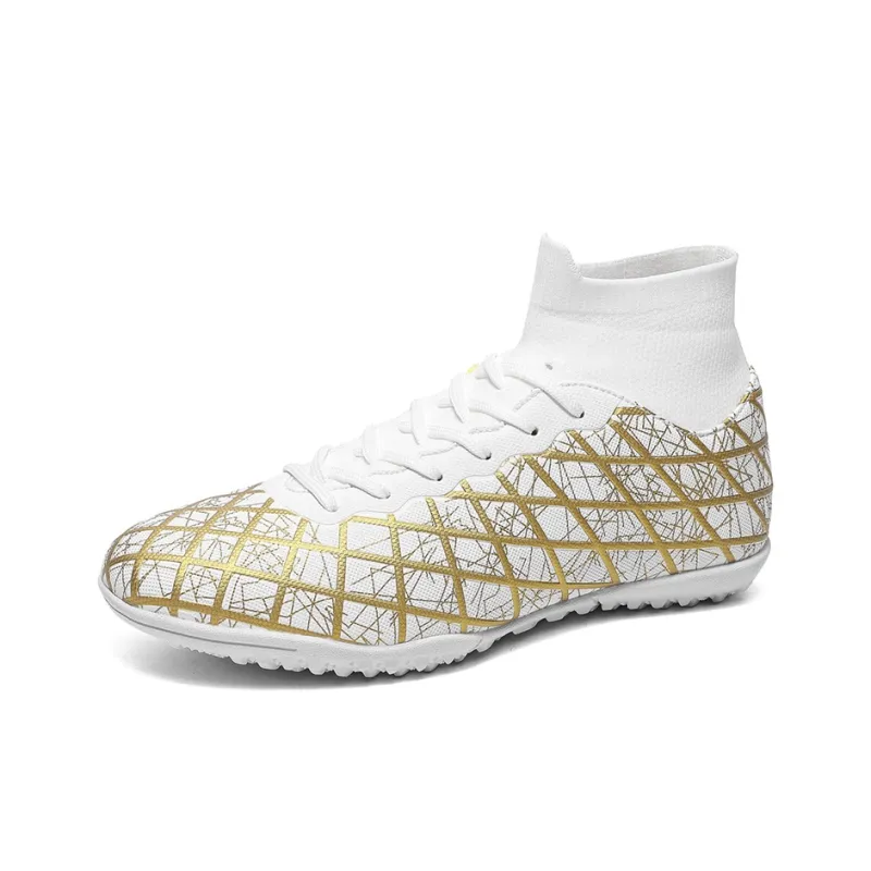 BIANSULONG FG Rubber Long Studs TF Rubber Broken Studs Cushioned Slip Resistant Abrasion Resistant Soccer Shoes Unisex-1