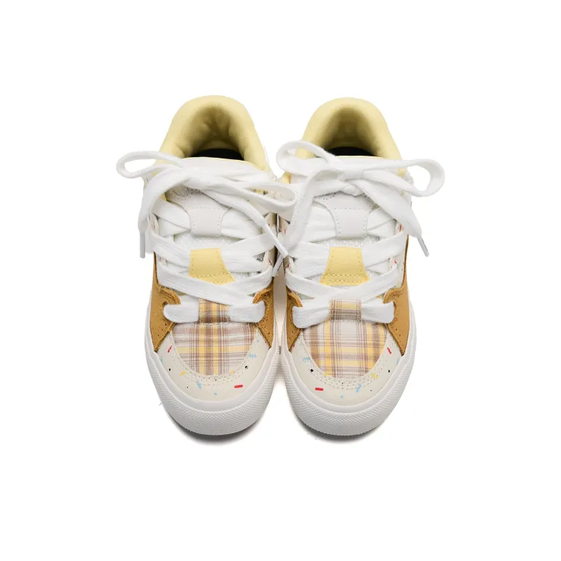 ALI THE FOX Balance Abrasion Resistant Lightweight Slip Resistant Low Top Skateboard Shoes Women's-16