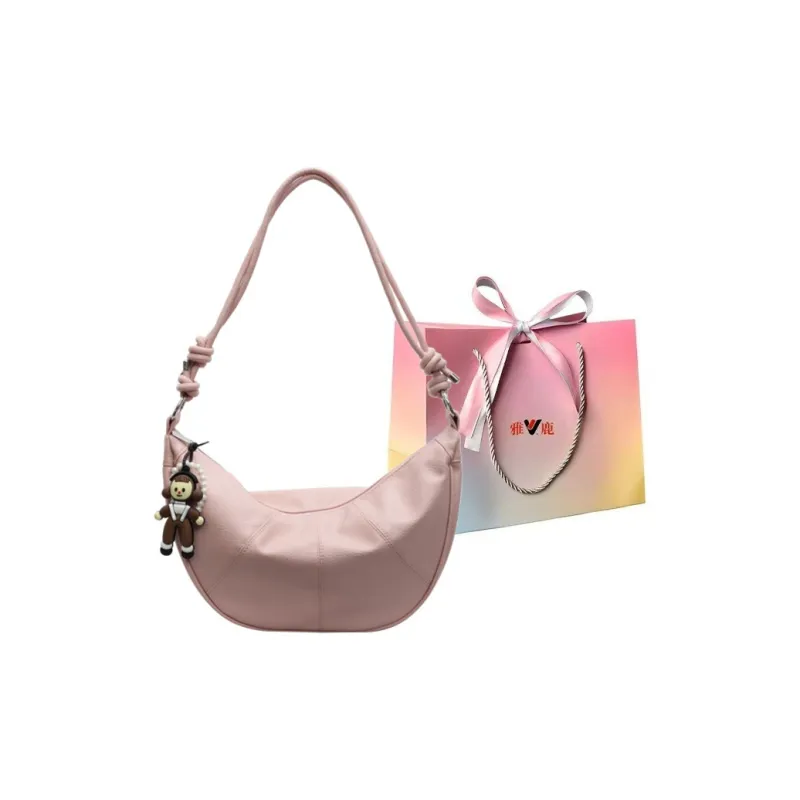 Yalu PU Portable Crossbody Bag, Shoulder Bag Regular Women's Black/Ecru/Yellow/Pink/Blue-18
