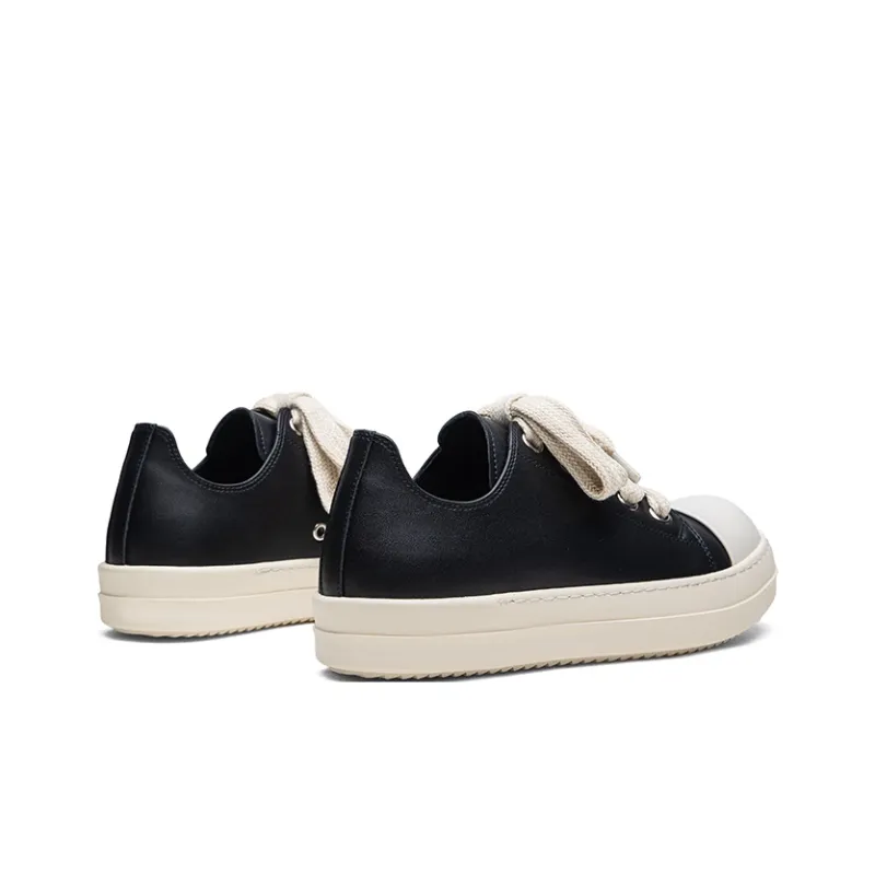 JIETEGONGYANG Height Increasing Low Top Skateboard Shoes Men's Black-3