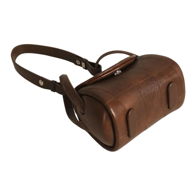 Kikawa Card PU Crossbody Bag, Shoulder Bag Small Size Women's Coffee-8