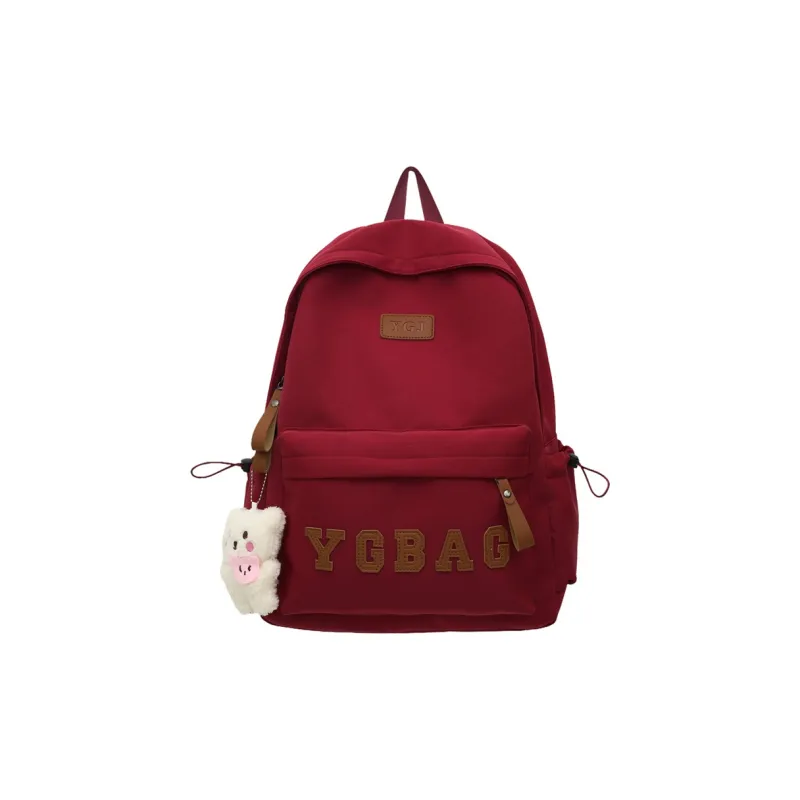 KAMLUI Nylon Backpack Regular Unisex White/Gray/Black/Burgundy/Khaki-21