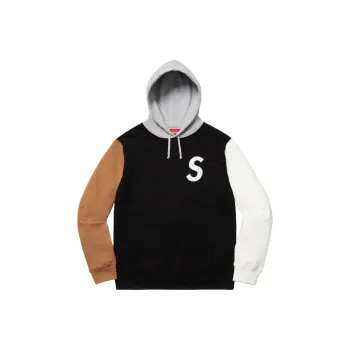 Supreme S Logo Colorblocked Hooded Sweatshirt