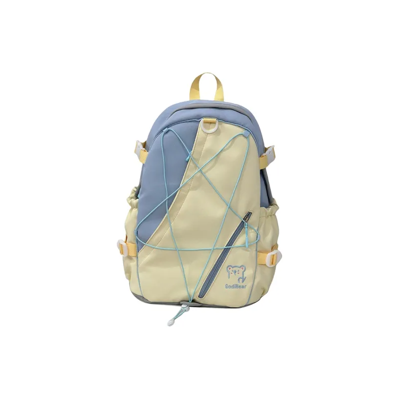 KAMLUI Nylon Backpack Unisex Red/Purple & Yellow/Blue & Yellow/Black & Yellow/Blue & White-13